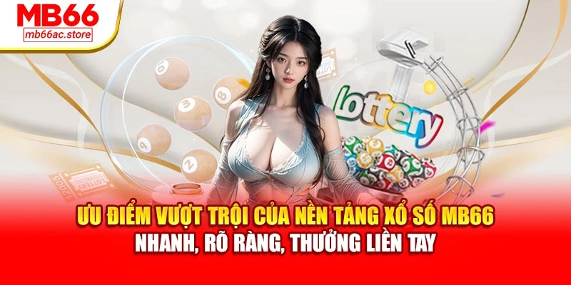 Ưu điểm vượt trội của nền tảng xổ số MB66 – nhanh, rõ ràng, thưởng liền tay