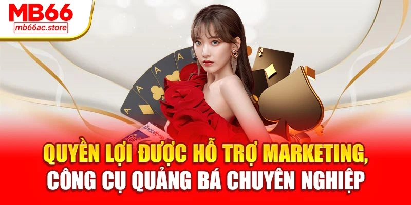 Đại Lý Mb66 Cơ Hội Làm Chủ Thu Nhập Cực Khủng Mỗi Ngày 4 Quyền lợi được hỗ trợ marketing, công cụ quảng bá chuyên nghiệp